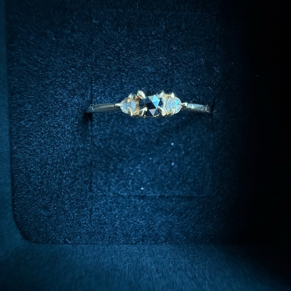 Catbird Slumberous Light Black Diamond Ring Size 8.5